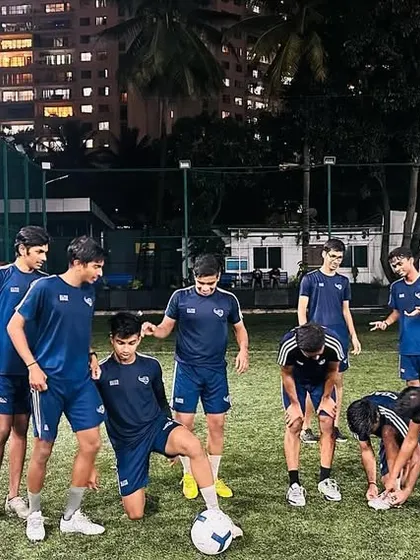 The coaches team unwinding after a session. Building camaraderie among the staff is just as important as building it among the players.