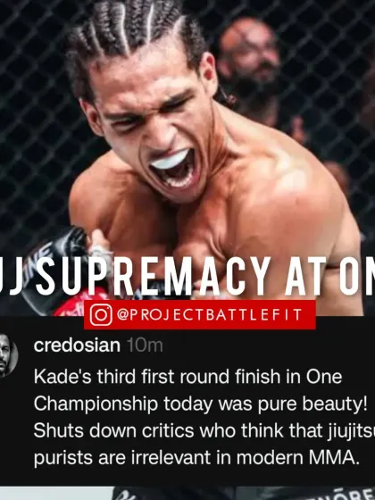 BJJ purists are still relevant in modern MMA. Kade Ruotolo's first-round finish at ONE Championship was a beautiful display of the art.