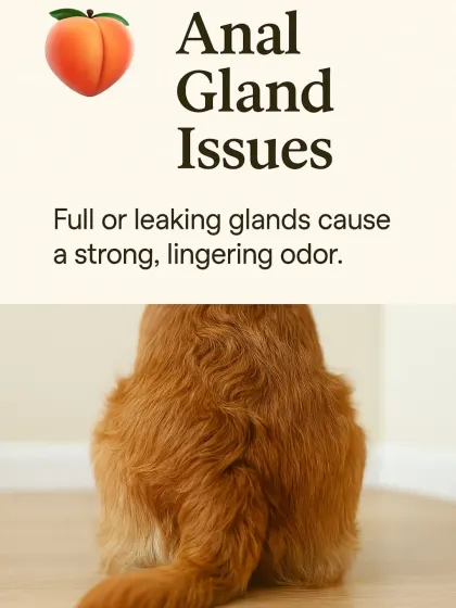 Anal gland issues are another frequent cause of persistent, strong odors. This is a health concern that often requires professional attention from a groomer or vet.