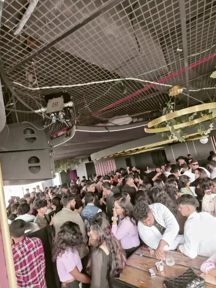 The scene at Tushita, a packed venue from a busy weekend of gigs. I consistently draw large crowds.