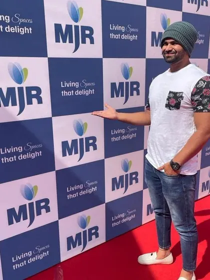 Representing the brand at an MJR Builders launch. As a performer, I can integrate brand messaging into my act for a unique promotional experience.