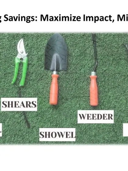 You don't need a lot of fancy equipment to start gardening. This image shows the essential tools that will help you get the job done, from a simple trowel and weeder to a good pair of gloves.