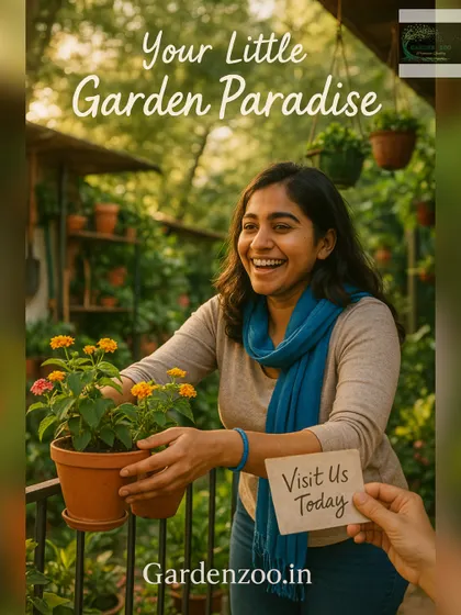 This image captures the feeling I aim for: your own little garden paradise. A simple terracotta pot with colorful Lantana flowers can instantly brighten a balcony railing and bring a smile to your face.