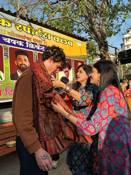 Welcoming Shawn Mendes with a traditional shawl. Moments like these remind us of the power of music to connect hearts across cultures.