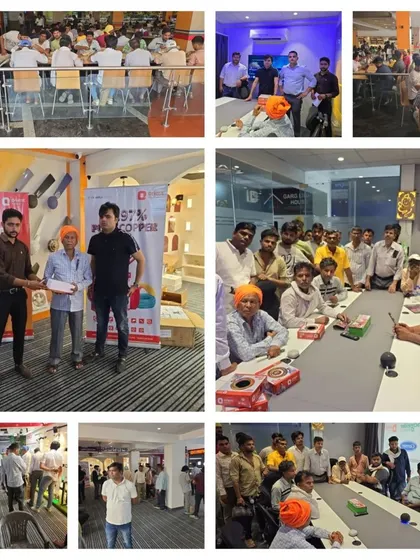 I believe in building a strong community with fellow professionals. This collage shows an Electrician Engagement Program I hosted at my Experience Center, where we discussed new products and the future of smart automation.