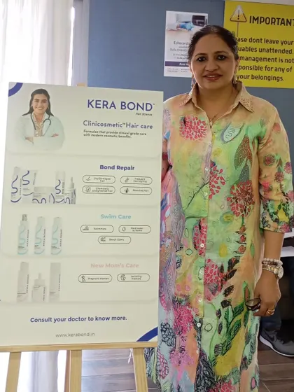 Successful hair treatment extends beyond the clinic. I am proud to stand by my KERA BOND clinicosmetic hair care line, which I developed to provide my patients with professional-grade products for at-home maintenance and long-lasting results.
