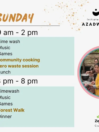 The second day of our 'Putaai' event included community cooking, a zero-waste session, and a forest walk, blending creativity with sustainable living.