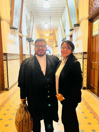 A snapshot with a team member in the historic corridors of the Madras High Court. We were there to argue a significant matter under Section 482 of the Criminal Procedure Code, related to a large commercial dispute.