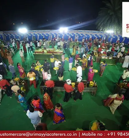 An overhead view of a large outdoor event, showcasing our capacity to cater for massive gatherings.