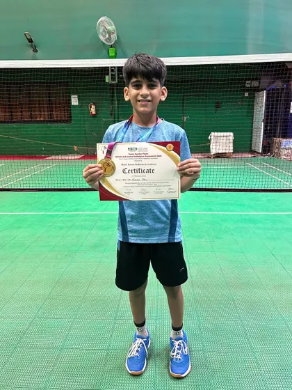 Ending the year on a high note. Shrijeet Patil reached the quarterfinals in the Yonex Sunrise Thane District Sub-junior Badminton Tournament 2024.