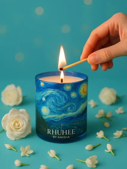 This one is for the dreamers. My Starry Night candle is inspired by the famous painting, and lighting it feels like holding a piece of the galaxy. It’s a bestseller for a reason and has sold over 500 pieces. It truly brings a bit of magic into your home.
