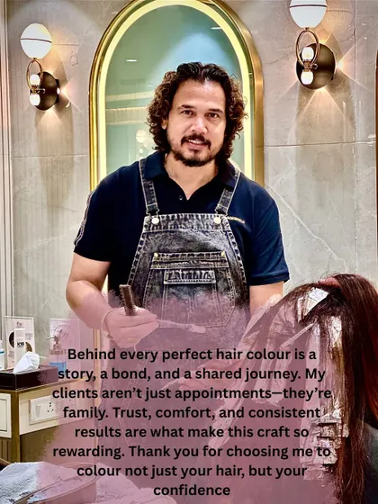 Behind every perfect hair color is a story, a bond, and a shared journey. Thank you for choosing me to color not just your hair, but your confidence.