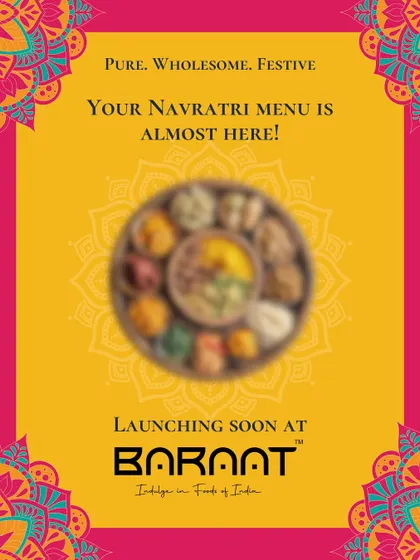 My pure, wholesome, and festive Navratri menu is coming soon. Get ready to indulge in delicious Satvik food.