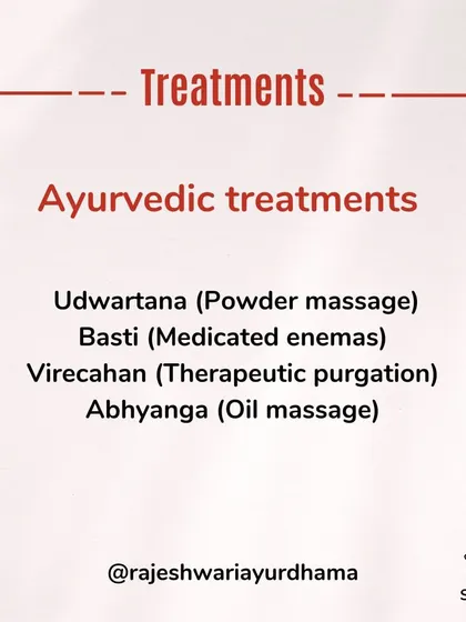 Our weight management programs utilize a combination of powerful Ayurvedic treatments. This includes Udwartana (powder massage), Basti (medicated enemas), Virechana (purgation), and Abhyanga (oil massage).