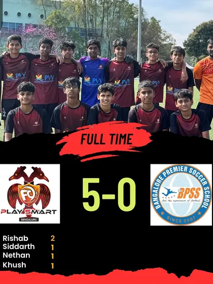 Our U-15 team brings home a stellar 5-0 win in the Youth Premier League. A fantastic performance that showcases their development and strength.