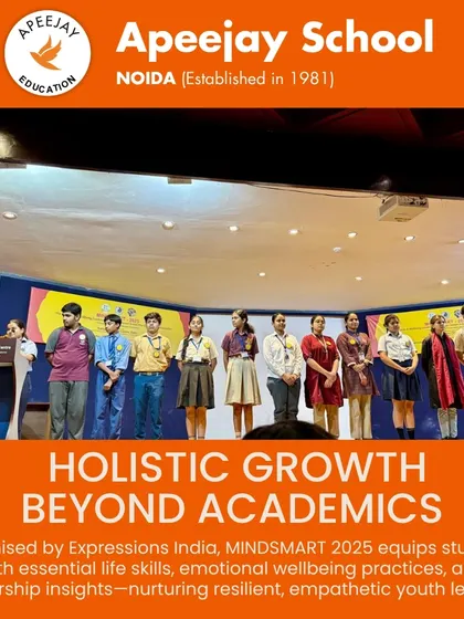 We focus on holistic growth that extends beyond academics. The MINDSMART 2025 leadership course, organized by Expressions India, equips students with essential life skills and emotional well-being practices, nurturing resilient and empathetic youth leaders.