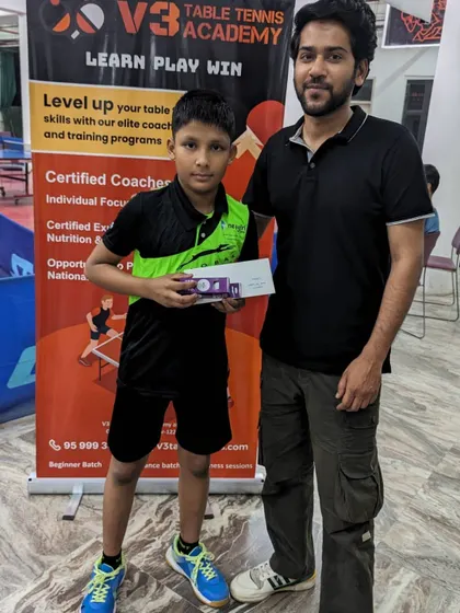 A participant from our first-ever V3 Open Tournament. I make it a point to personally congratulate players for their participation and effort.