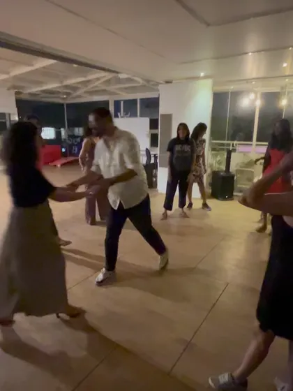 A candid shot from the farewell social, with me dancing with a student. It's these personal connections that make our community a tribe.