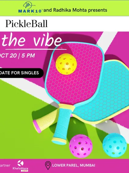 Pickleball is the vibe. A playdate for singles in Mumbai to connect over one of the fastest-growing sports. It's all about good games and even better company.