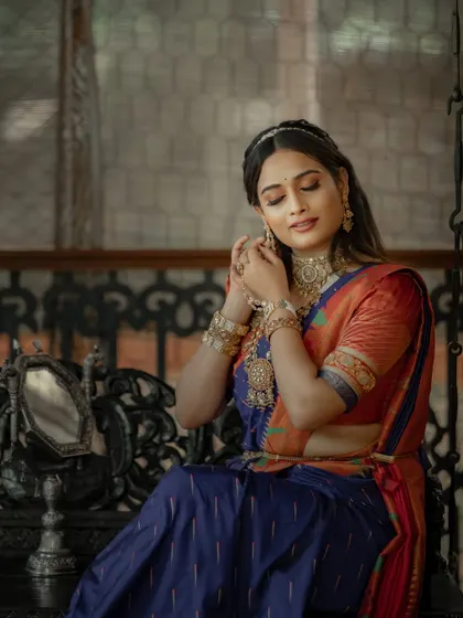 For the bride who wants more than just a saree, she wants a story. This Paithani is a story woven in silk.