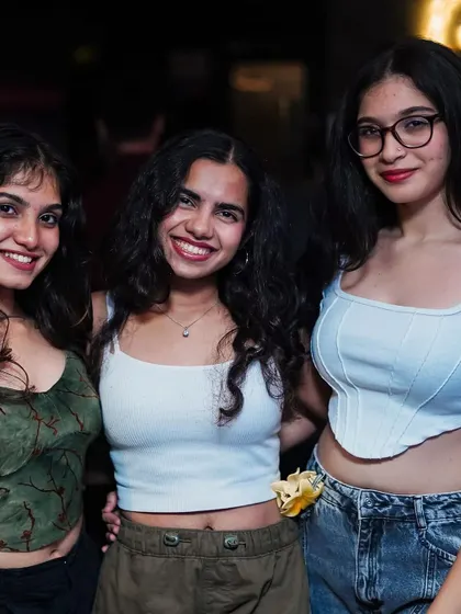 The joy of a night out with good friends and great music.