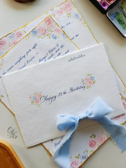 Birthdays are more special when you gift your words. This heartfelt 25th birthday letter, framed with pastel roses, is a dreamy and personal way to celebrate someone you love.