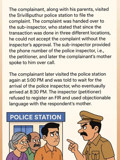 This image breaks down the facts of a case where a police inspector refused to register an FIR. The Supreme Court's decision to penalize the officer sends a strong message about accountability and the non-negotiable right of citizens to access justice.