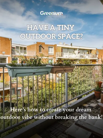 Have a tiny outdoor space? This image series shows how to create your dream outdoor vibe without breaking the bank, using smart, budget-friendly ideas for small balconies.