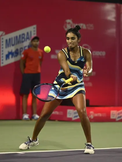 These are moments from a tough second-round match at the L&T Mumbai Open. Even in a loss, the fight and heavy hitting were on full display, which is the kind of resilience I work to build in my players.