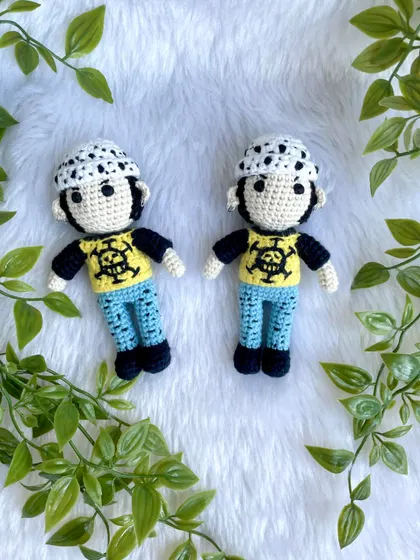 Here is Trafalgar Law, another character from One Piece. I paid close attention to his signature spotted hat and even his tiny ear piercings to make this anime replica authentic.