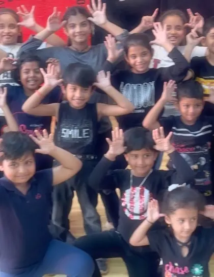 A close-up of the kids' fun and expressive poses. Their personalities really shine through.