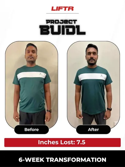 An amazing 6-week transformation from our Colombo branch. Nipuna lost 7.5 inches and found a positive vibe that made him look forward to coming to the gym every day.