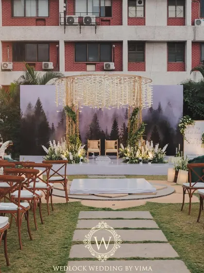A beautiful video capturing the essence of a minimalist wedding. The decor focused on a clean palette of whites and greens, with soft, ambient lighting creating a romantic and deeply personal atmosphere.