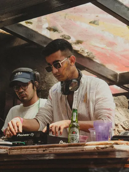 A shot from my Holi 2024 set. Playing at daytime festival parties is a different vibe, and I love the energy.