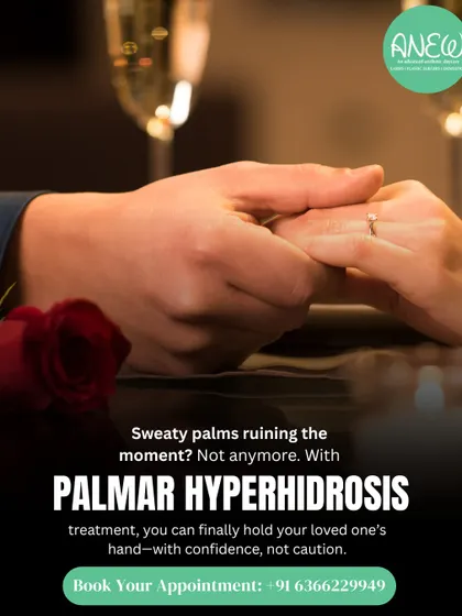 Are sweaty palms ruining the moment? Not anymore. Our Palmar Hyperhidrosis treatment allows you to finally hold your loved one's hand with confidence, not caution, by effectively reducing excessive sweating.