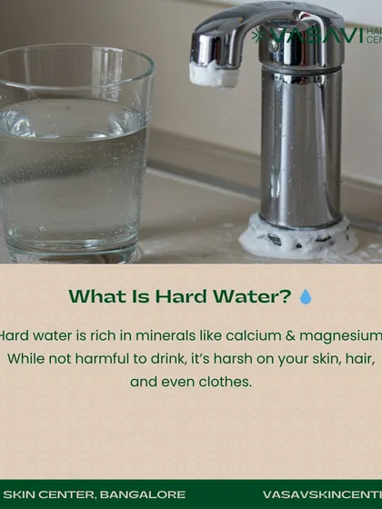What exactly is hard water? It is water that is rich in minerals like calcium and magnesium. While it is not harmful to drink, it can be harsh on your skin and hair, leaving behind a residue that causes dryness and buildup.