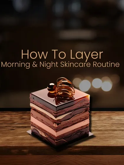 Knowing how to layer your skincare products is crucial for them to work effectively. This graphic illustrates the correct order for your morning and night routines, ensuring each product can penetrate and perform its job.