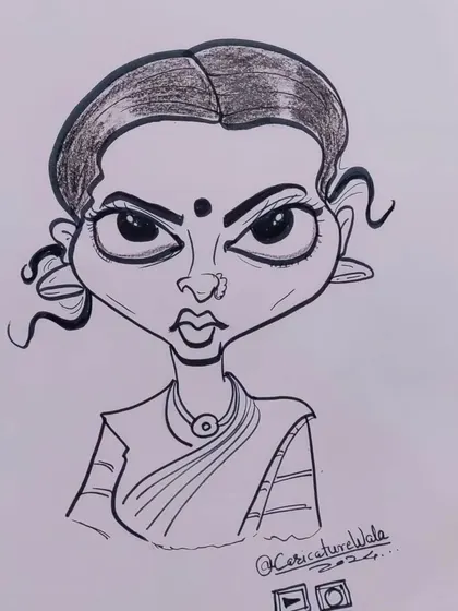 An intense and expressive caricature. I enjoy playing with different moods and styles.