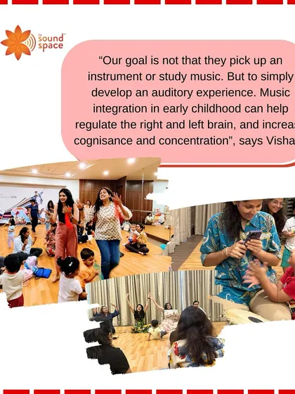 As featured in Sunday Mid-Day, our goal is to develop a child's auditory experience. Music integration in early childhood helps regulate the brain and increase concentration.
