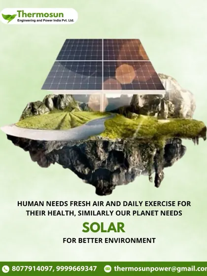 Just like our bodies need fresh air, our planet needs solar for a better environment. Let's fight the heat with solar power.