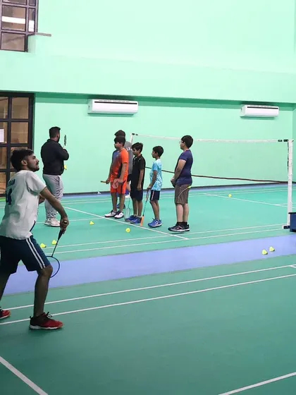 Are you ready to showcase your skills? A shot from our badminton workshop at All Starr Club in Jaipur, where players get to learn from our expert coaches in a focused environment.