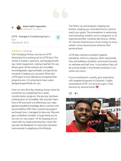 Our members consistently rate us 5 stars for a reason. These reviews highlight our knowledgeable coaches, the supportive community, effective diet plans, and the real, tangible results they see from our programs.