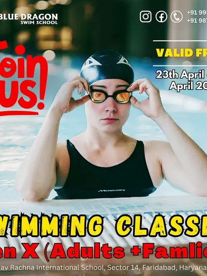 This is your last call to register for our Gen X swimming classes for adults and families. Learn the right techniques and make family memories. Registrations close tonight.