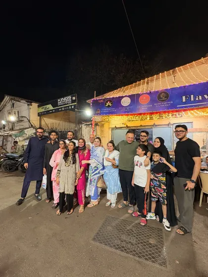Another wonderful family group enjoying their night out at Alamdar Caterers. Thank you for choosing us.