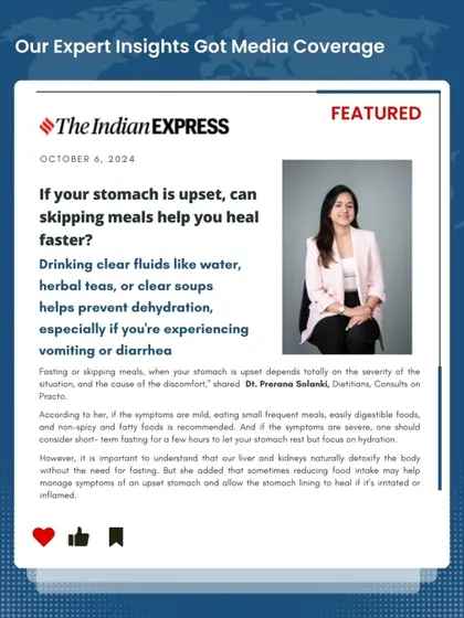 We are thrilled to be featured in The Indian Express and BW Healthcare World. Our expert insights on smart eating, decoding food cravings, and managing an upset stomach are now reaching a wider audience.