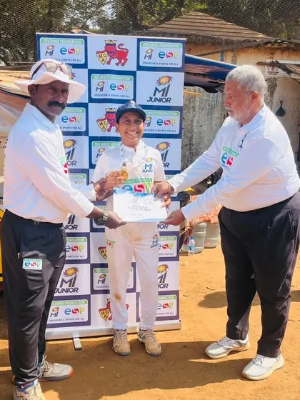 Another Man of the Match performance, this time from Sumit Doliya who took a 5 wicket haul in the MI Junior Interschool Tournament. It was a great team effort with other players also contributing with bat and ball.