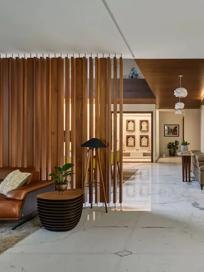 The living area partition at Kanasu, a duplicate image showing the finished space for context within this cluster.