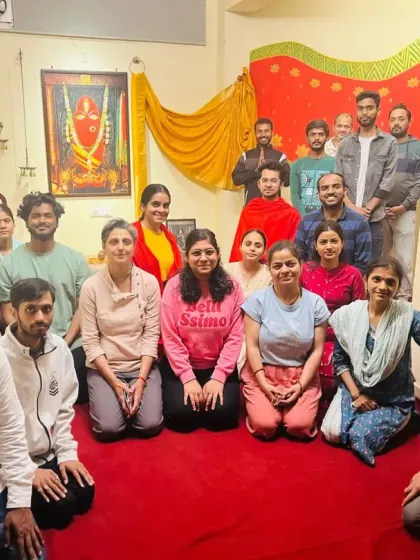 Our community celebrating Holi Purnima together. It was a beautiful night soaking in Sadhguru's grace with Sanidhi Pooja and Abhishekam, with an extra splash of Devi's love.