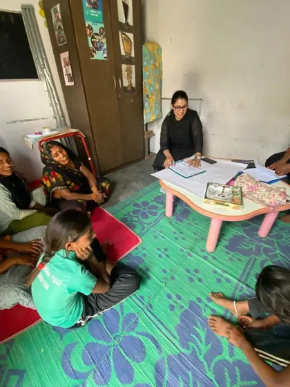 A candid moment of teaching and learning at the Shubham Tyagi Foundation. It is my firm belief that an advocate's finest day is when they can help those who need it most.