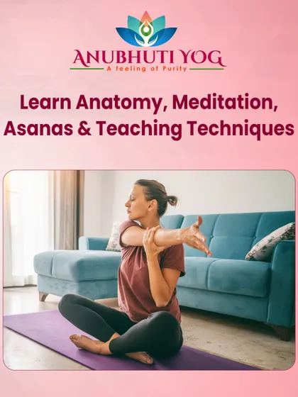 Our curriculum is comprehensive. This graphic highlights that you will learn everything from anatomy and asanas to meditation and teaching techniques, ensuring you become a well-rounded instructor.